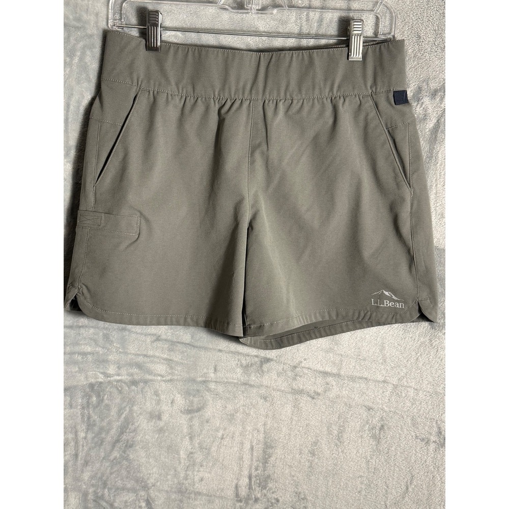 LLBean Women Gray Cargo Pocket Outdoor Hiking Shorts Size S